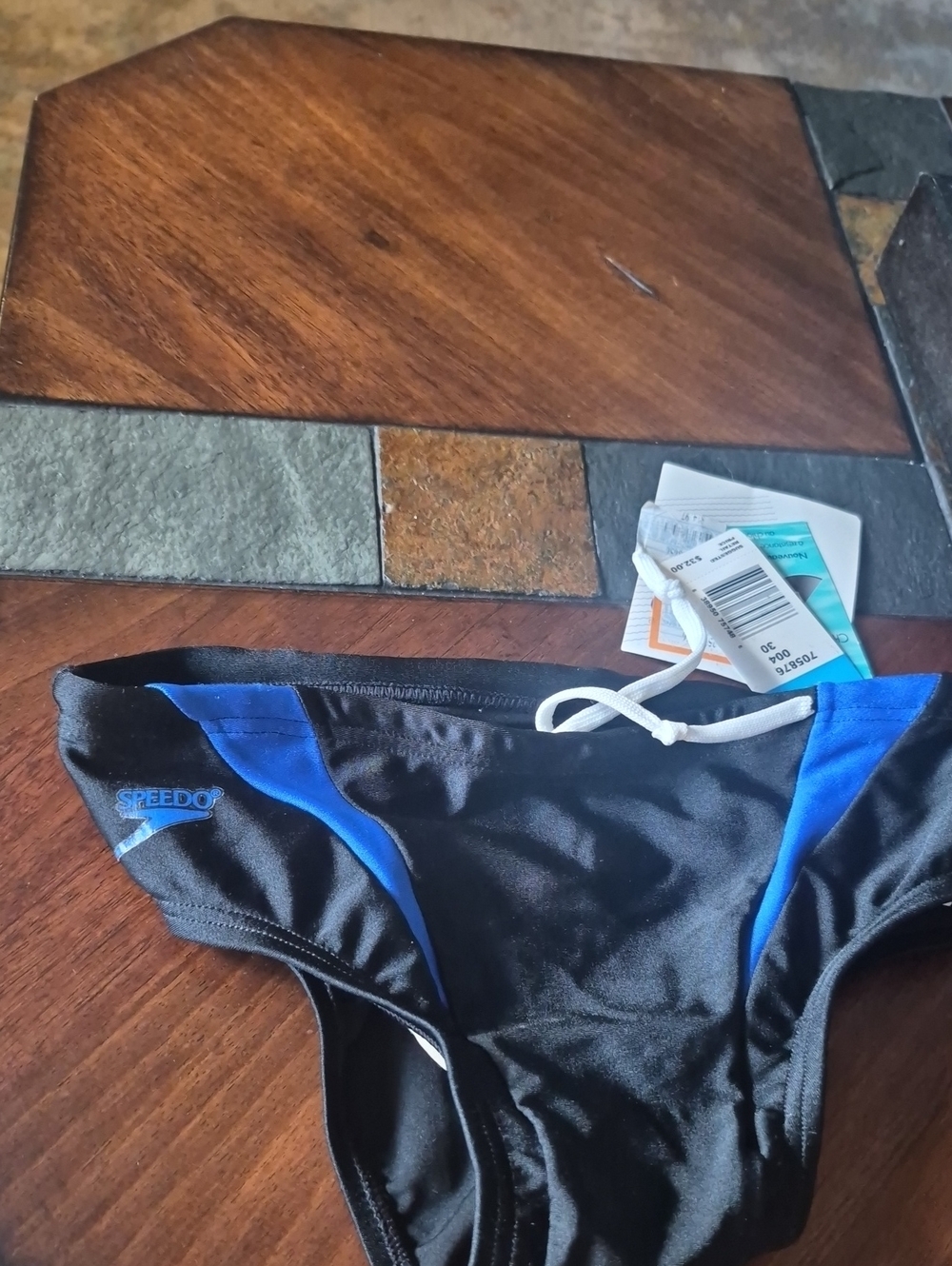 Speedo Black and Blue Men’s Briefs
